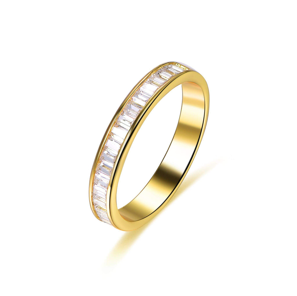 Classic Round Cut Split Shank Anniversary Ring - Trendolla Jewelry