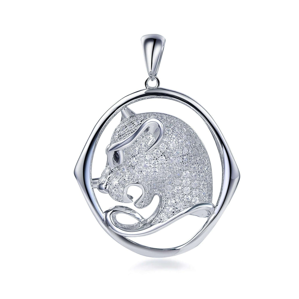 Leopard Pendant Fit Charm 925 Sterling Silver - Trendolla Jewelry