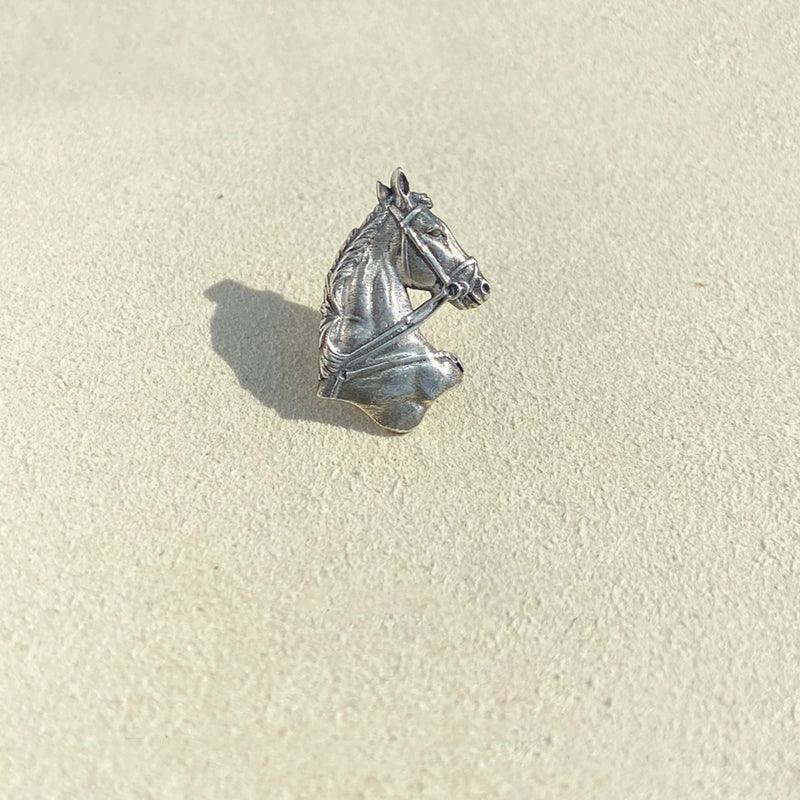Trendolla Sterling Silver Vintage Horse Pin Brooch - Trendolla Jewelry